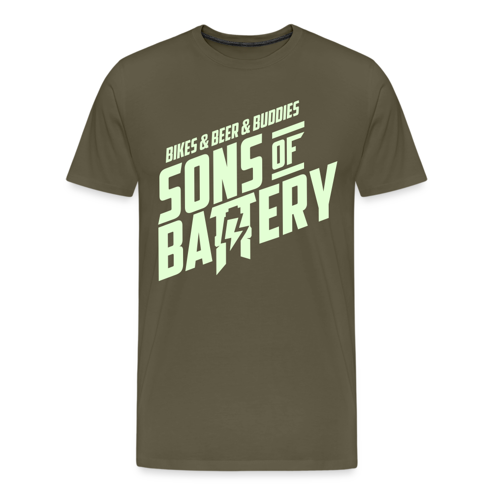 3B's - Glow in the Dark -Männer Premium T-Shirt - Khaki