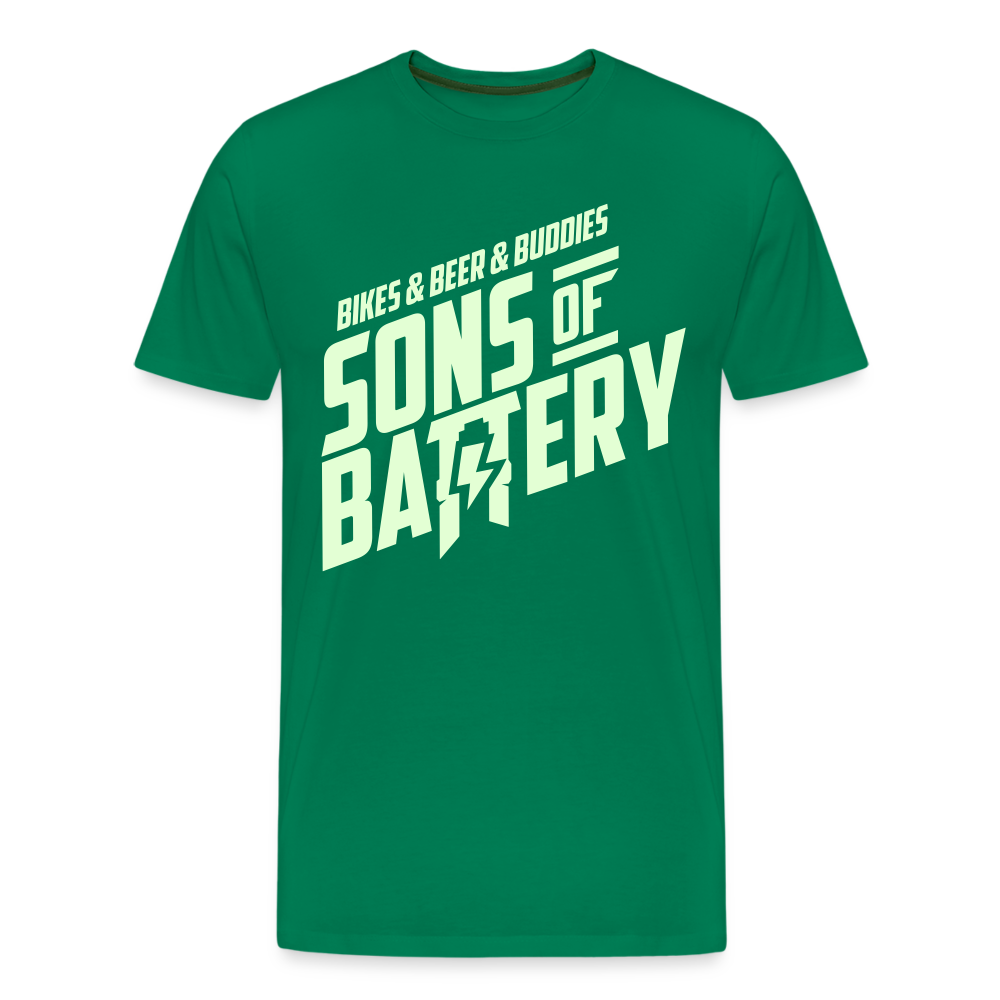 3B's - Glow in the Dark -Männer Premium T-Shirt - Kelly Green