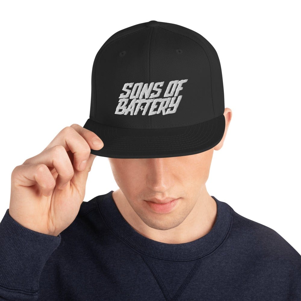 Printful Black SoB - Snapback-Cap - Sons of Battery - Signature E-Bike-Community