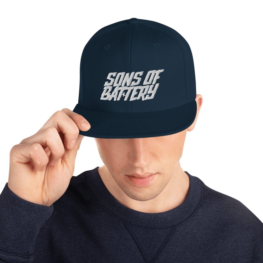 Printful Dark Navy SoB - Snapback-Cap - Sons of Battery - Signature E-Bike-Community