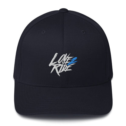 Printful Dunkles Navy / S/M Love 2 Ride blue - Flexfit Cap E-Bike-Community