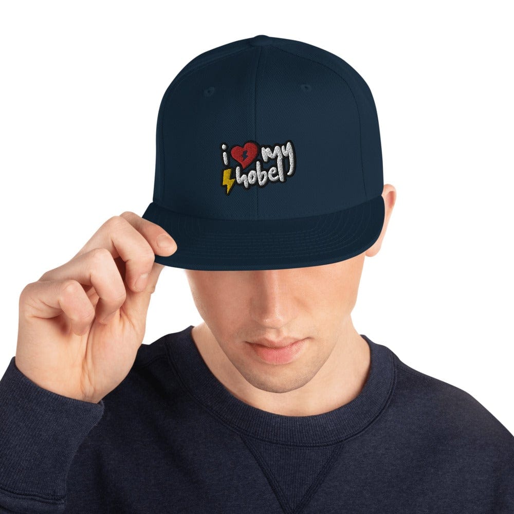 Printful Dunkles Navy SoB - Snapback-Cap - I love my Hobel E-Bike-Community