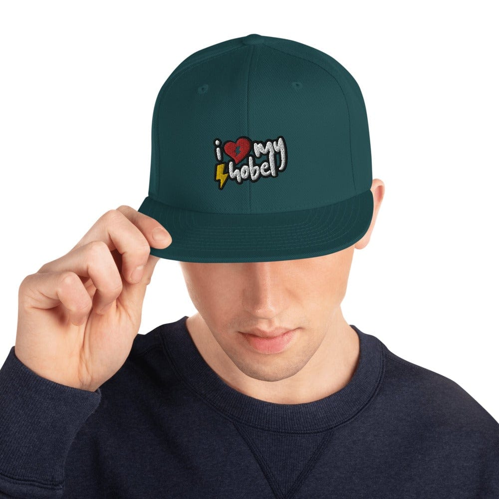 Printful Fichte SoB - Snapback-Cap - I love my Hobel E-Bike-Community