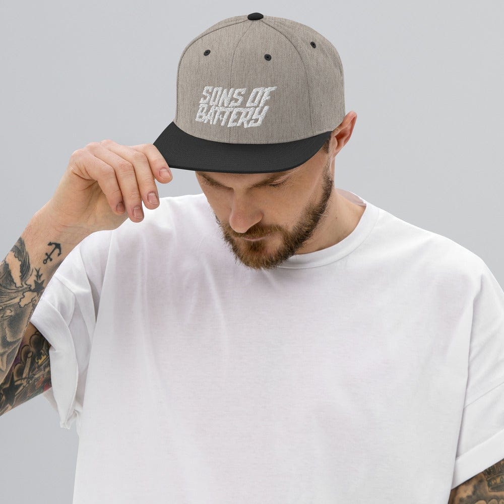 Printful Heather/Black SoB - Snapback-Cap - Sons of Battery - Signature E-Bike-Community