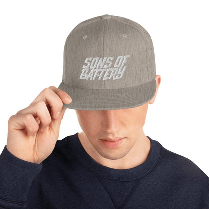 Printful Heather Grey SoB - Snapback-Cap - Sons of Battery - Signature E-Bike-Community