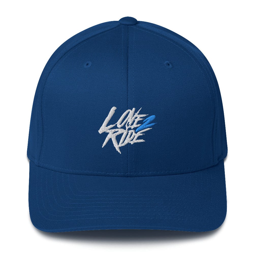 Printful Königsblau / S/M Love 2 Ride blue - Flexfit Cap E-Bike-Community