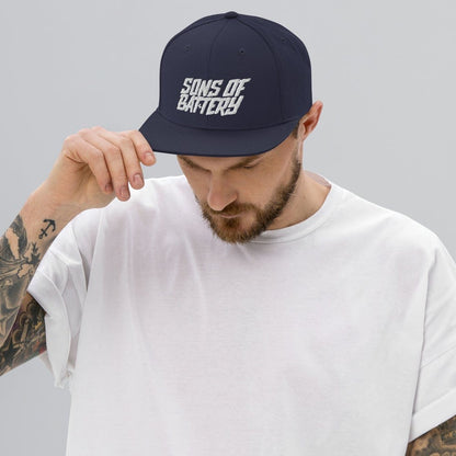 Printful Navy SoB - Snapback-Cap - Sons of Battery - Signature E-Bike-Community