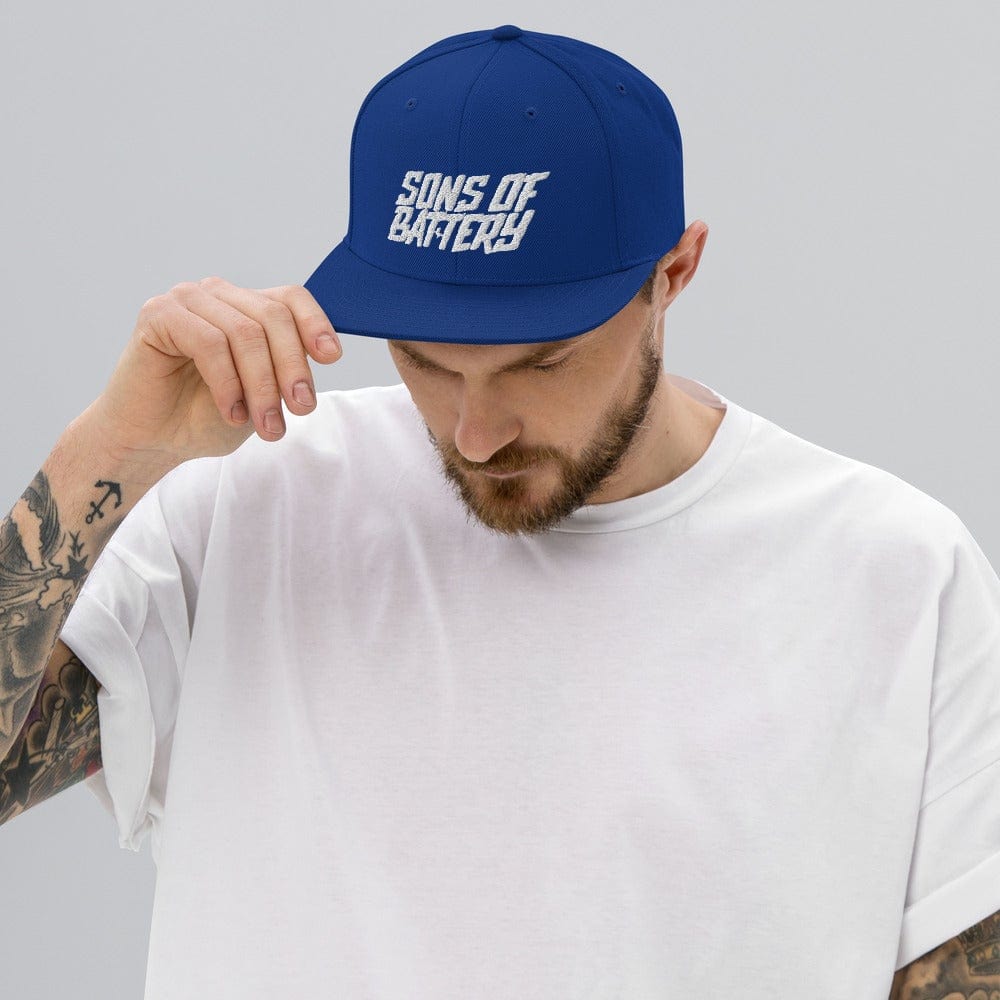 Printful Royal Blue SoB - Snapback-Cap - Sons of Battery - Signature E-Bike-Community