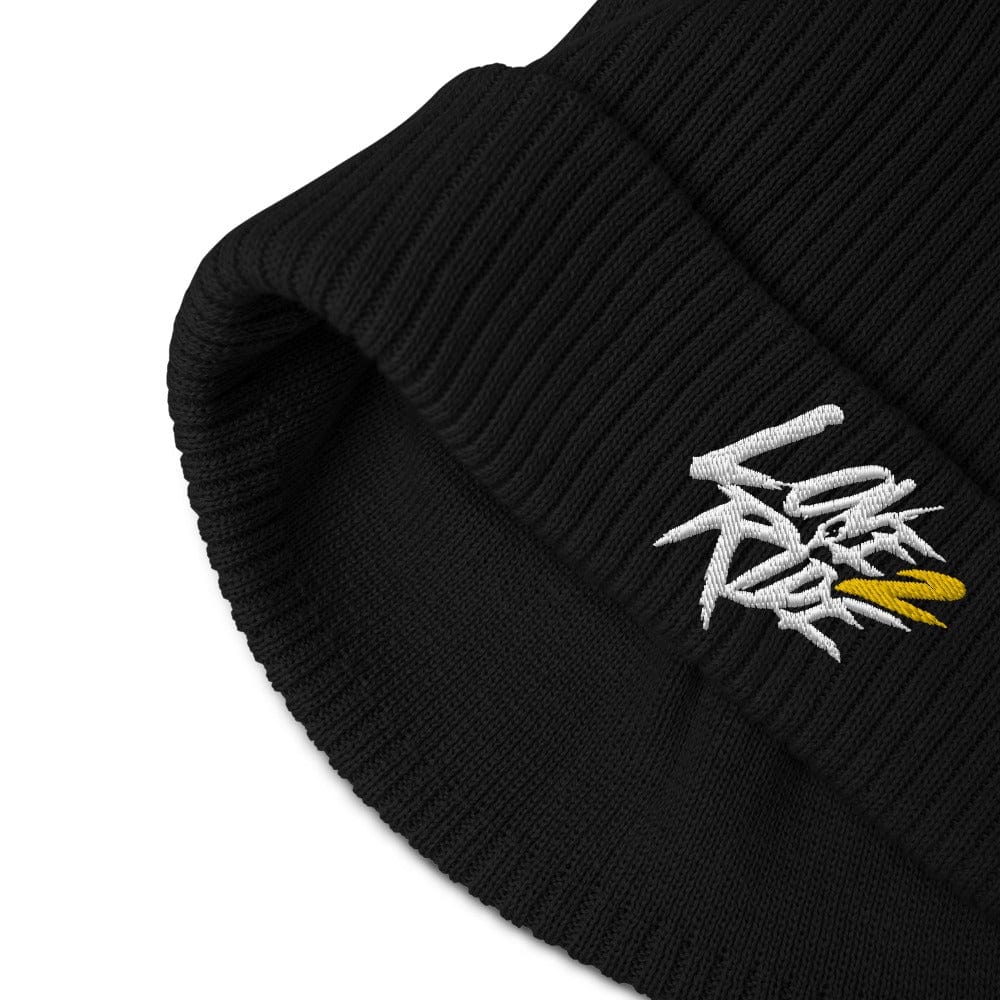 Printful Schwarz BEECHFIELD Organic  Beanie - mit gesticktem Logo E-Bike-Community