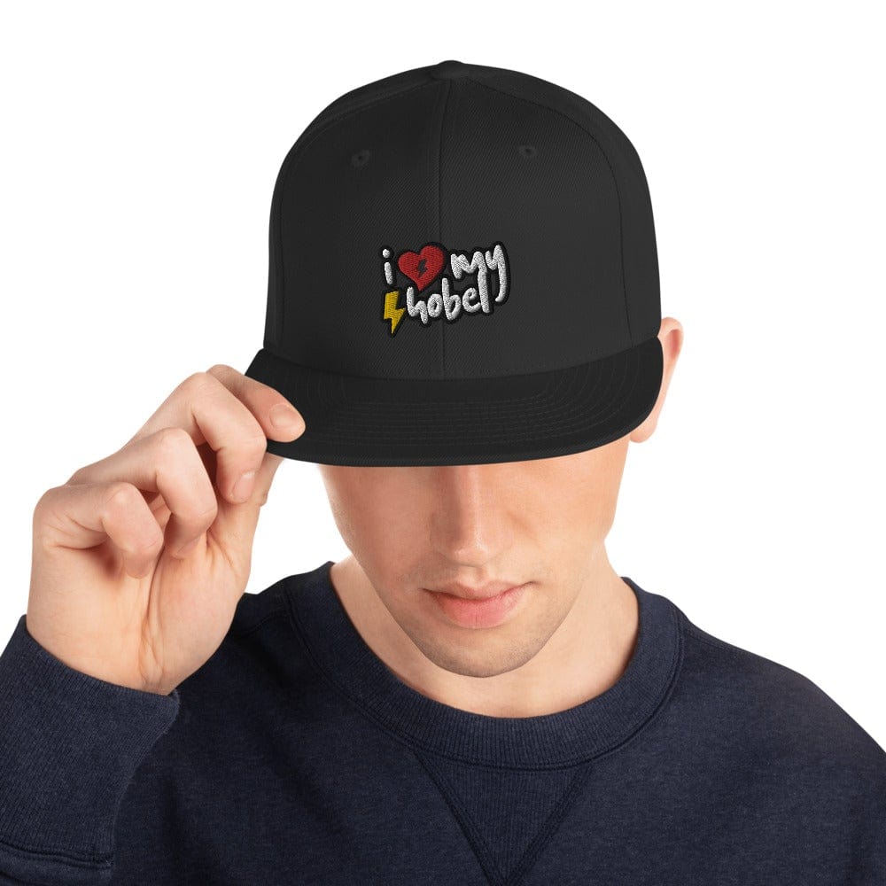 Printful Schwarz SoB - Snapback-Cap - I love my Hobel E-Bike-Community