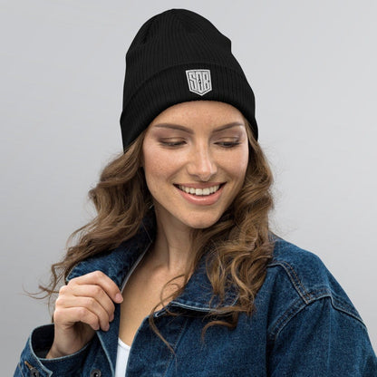 Printful Sons of Battery Wappen Mütze - Organische gerippte Beanie E-Bike-Community