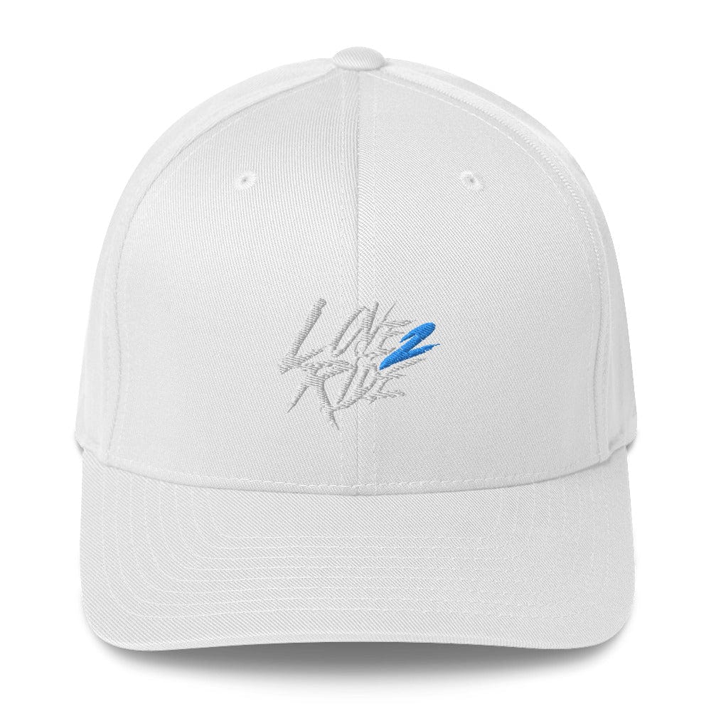 Printful Weiß / S/M Love 2 Ride blue - Flexfit Cap E-Bike-Community