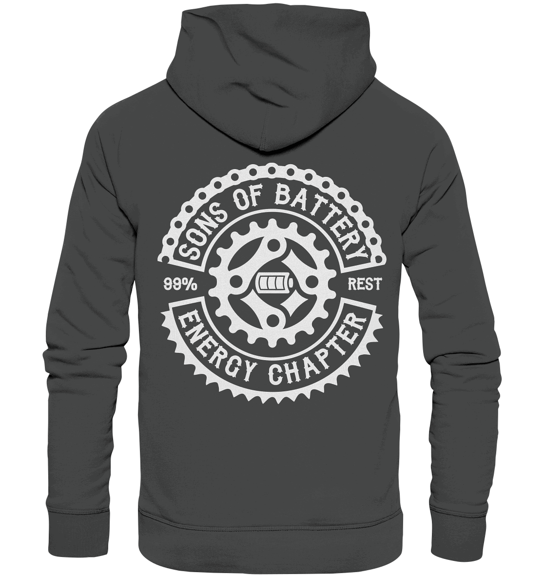 Shirtigo Hoodies Anthracite / XS Sons of Battery - Classic OG - Organic Basic Hoodie (Flip Label) E-Bike-Community