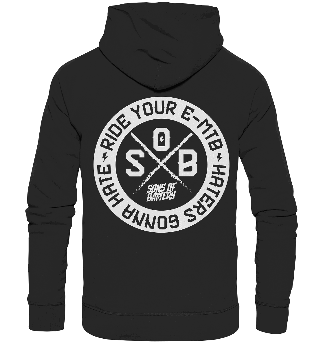 Shirtigo Hoodies Black / XS Haters gonna Hate - Organic Basic Hoodie (Flip Label) E-Bike-Community