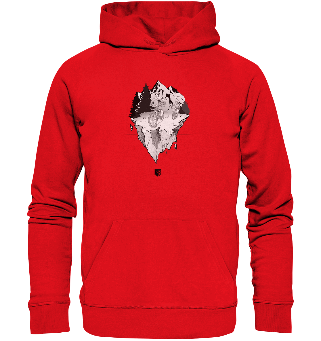 Shirtigo Hoodies Bright Red / XS Freedom - (Flip Label) - Organic Hoodie E-Bike-Community