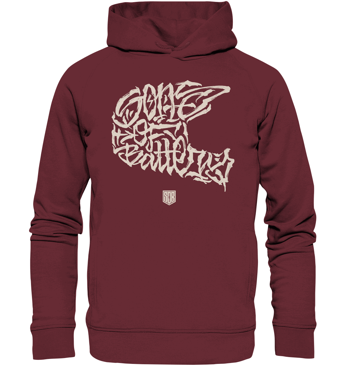 Shirtigo Hoodies Burgundy / XS The Power of Movement - Frontprint - Organic Fashion Hoodie (Flip Label) E-Bike-Community