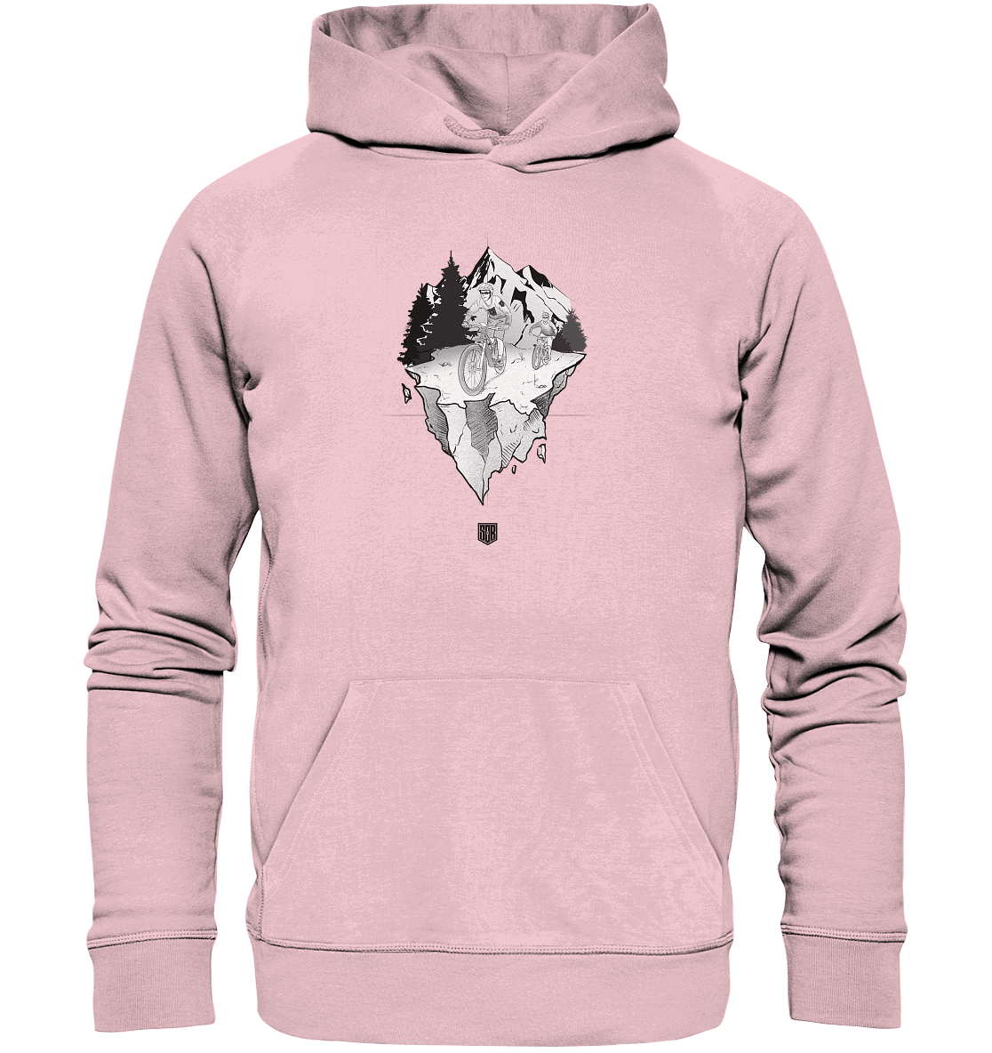 Shirtigo Hoodies Cotton Pink / XS Freedom - (Flip Label) - Organic Hoodie E-Bike-Community