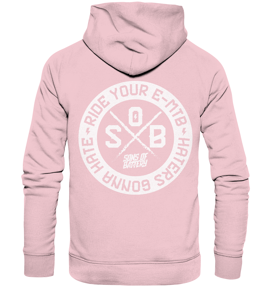 Shirtigo Hoodies Cotton Pink / XS Haters gonna Hate - Organic Hoodie (Flip Label) E-Bike-Community