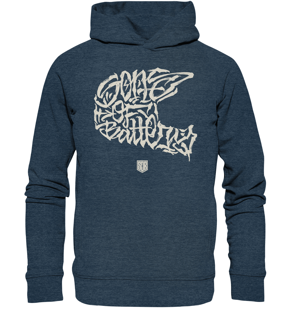 Shirtigo Hoodies Dark Heather Blue / XS The Power of Movement - Frontprint - Organic Fashion Hoodie (Flip Label) E-Bike-Community