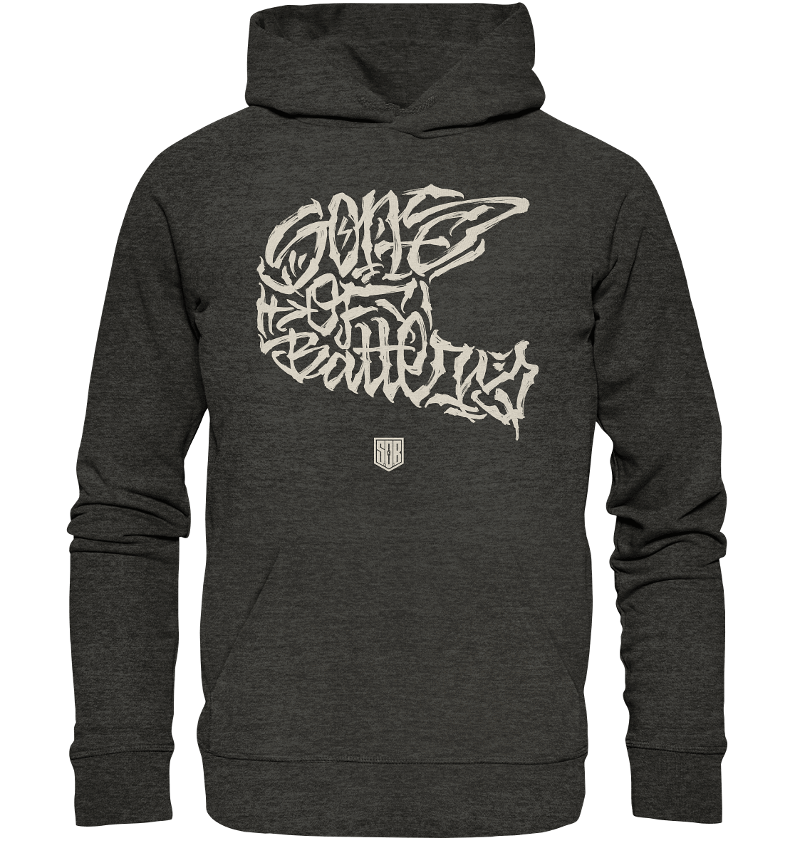 Shirtigo Hoodies Dark Heather Grey / XS The Power of Movement - Front Print - Organic Basic Hoodie (Flip Label) E-Bike-Community