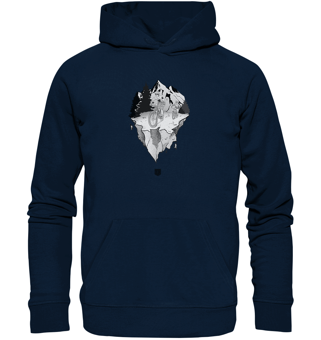 Shirtigo Hoodies French Navy / XS Freedom - (Flip Label) - Organic Hoodie E-Bike-Community