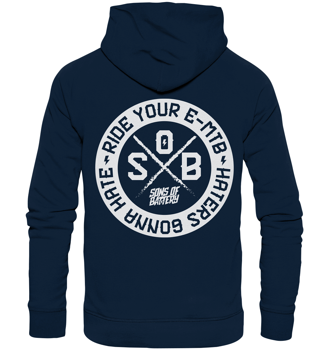 Shirtigo Hoodies French Navy / XS Haters gonna Hate - Organic Fashion Hoodie (Flip Label) E-Bike-Community