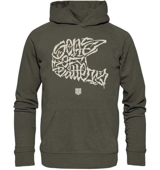 Shirtigo Hoodies Khaki / XS The Power of Movement - Front Print - Organic Basic Hoodie (Flip Label) E-Bike-Community