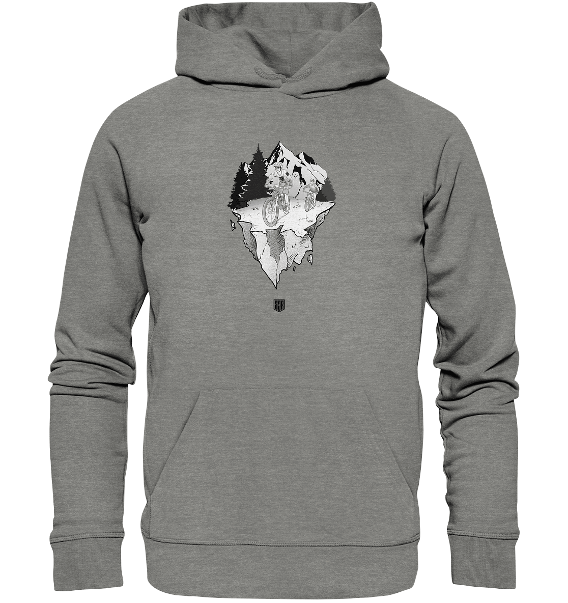 Shirtigo Hoodies Mid Heather Grey / XS Freedom - (Flip Label) - Organic Hoodie E-Bike-Community