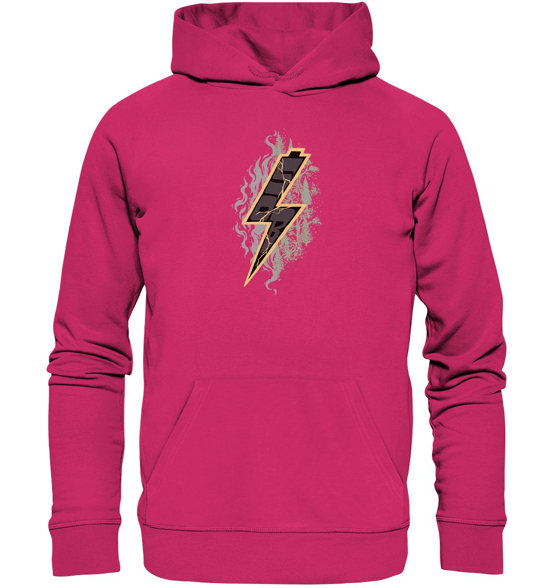 Shirtigo Hoodies Raspberry / XS Sob "Shred or Alive" Front - Organic Basic Hoodie (Flip Label) E-Bike-Community