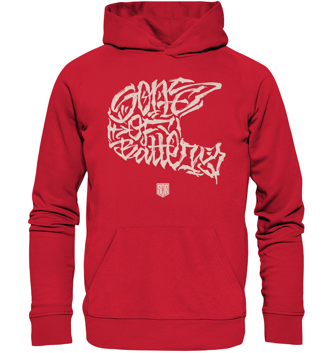 Shirtigo Hoodies Red / XS The Power of Movement - Front Print - Organic Basic Hoodie (Flip Label) E-Bike-Community