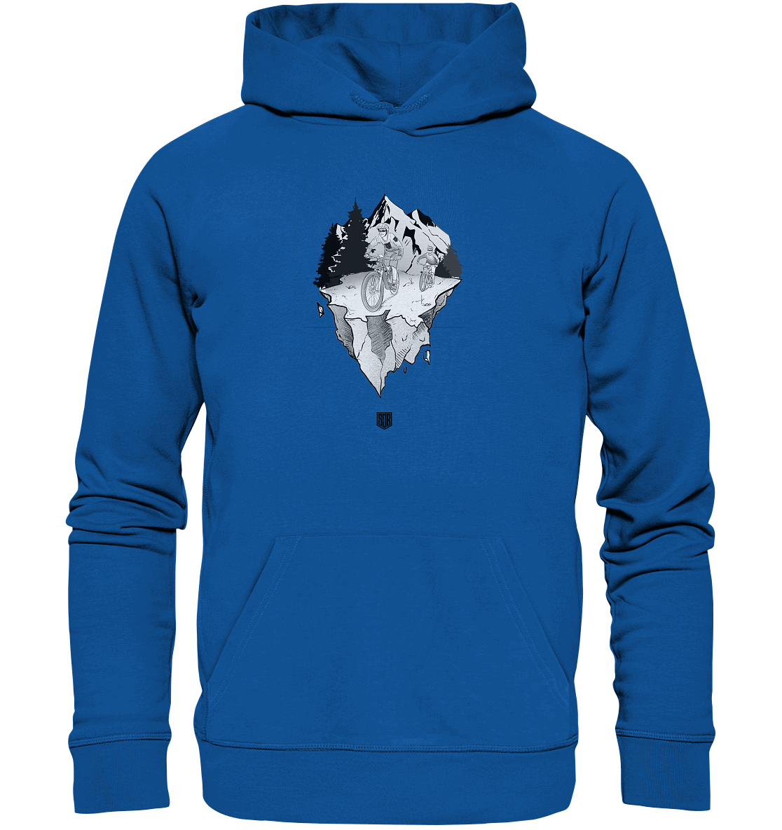 Shirtigo Hoodies Royal Blue / XS Freedom - (Flip Label) - Organic Basic Hoodie E-Bike-Community