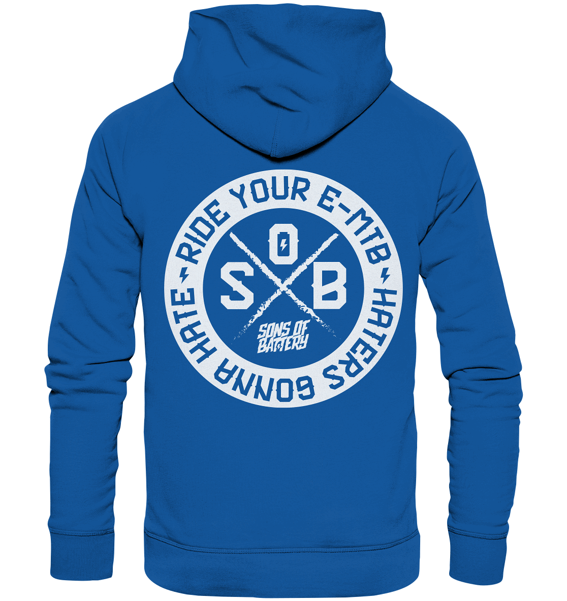 Shirtigo Hoodies Royal Blue / XS Haters gonna Hate - Organic Basic Hoodie (Flip Label) E-Bike-Community