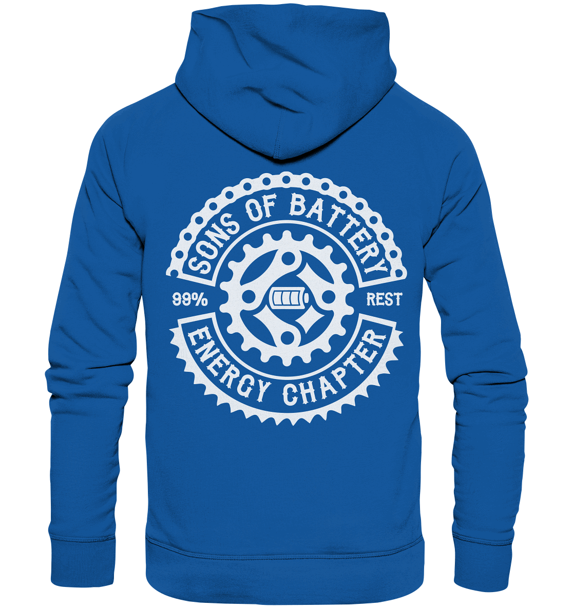 Shirtigo Hoodies Royal Blue / XS Sons of Battery - Classic OG - Organic Basic Hoodie (Flip Label) E-Bike-Community