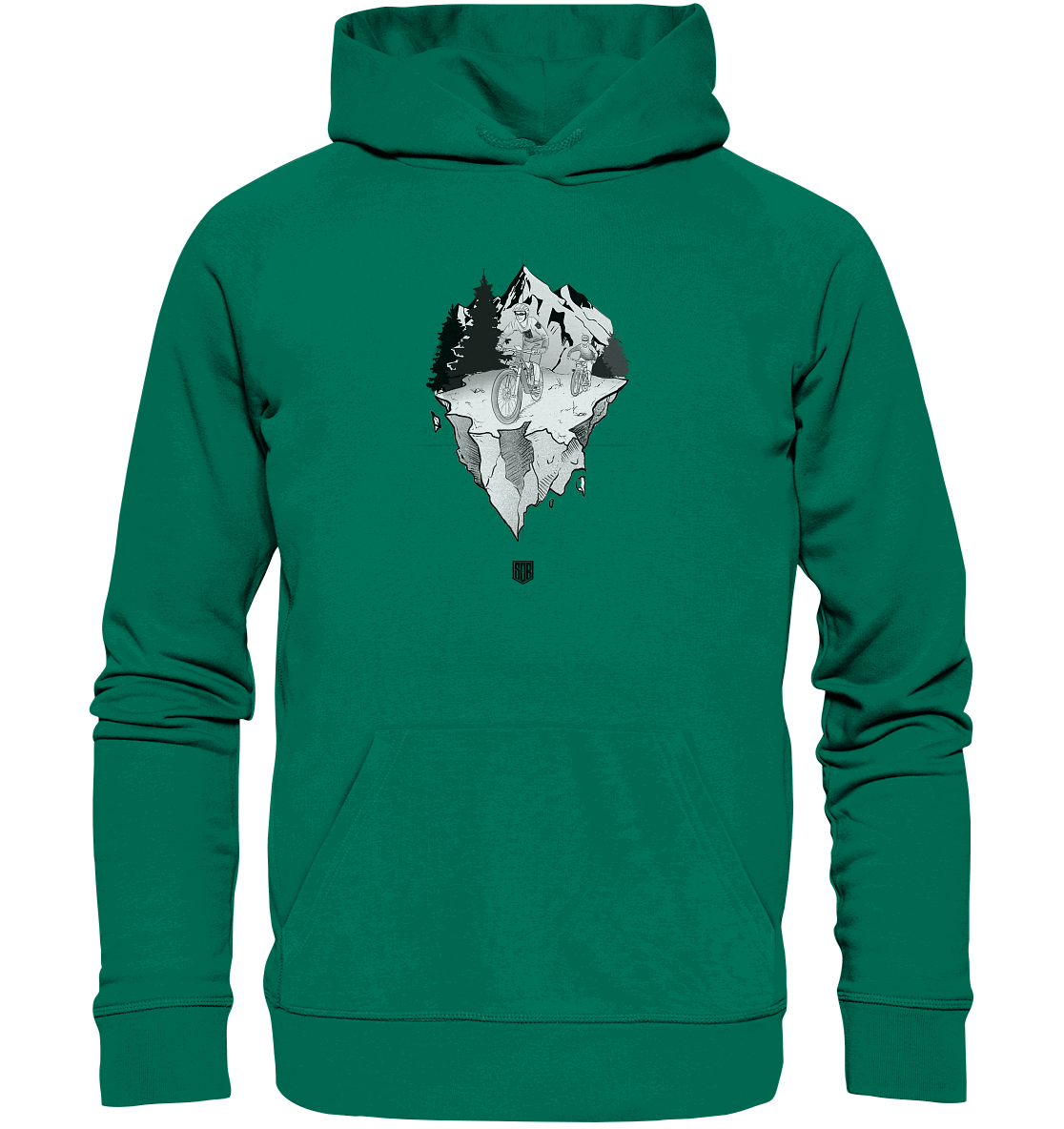 Shirtigo Hoodies Varsity Green / XS Freedom - (Flip Label) - Organic Hoodie E-Bike-Community