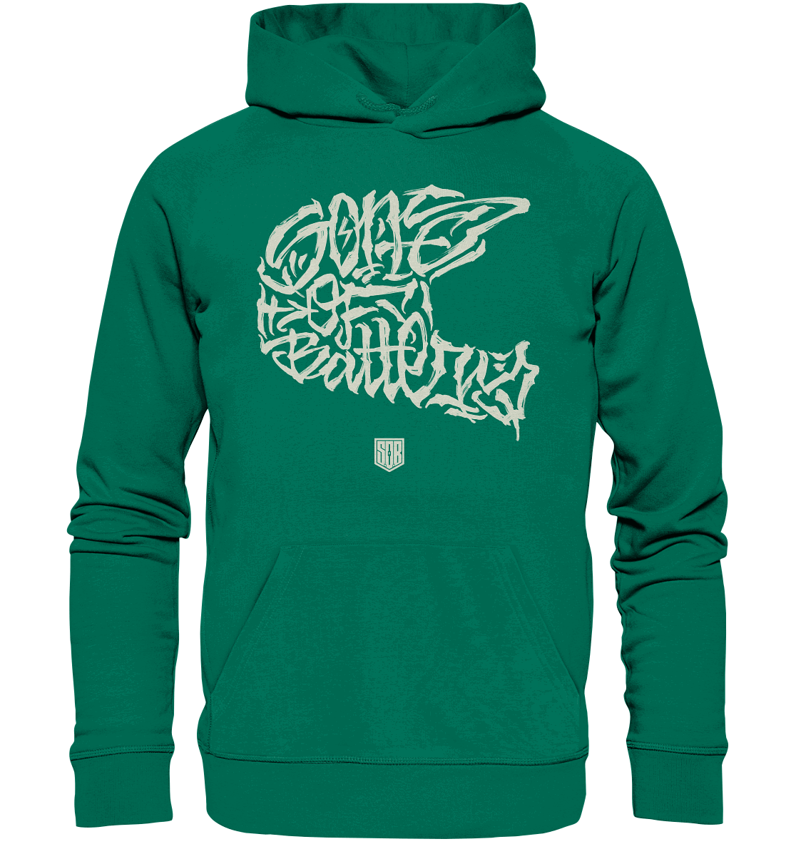 Shirtigo Hoodies Varsity Green / XS The Power of Movement - Front Print - Organic Hoodie (Flip Label) E-Bike-Community