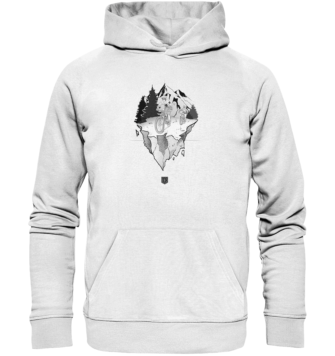 Shirtigo Hoodies White / XS Freedom - (Flip Label) - Organic Basic Hoodie E-Bike-Community