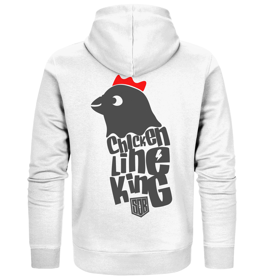 Shirtigo Jacken/ Zipper White / S Chicken Line - King  - Organic Zipper E-Bike-Community