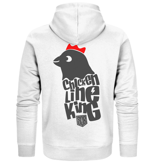 Shirtigo Jacken/ Zipper White / S Chicken Line - King  - Organic Zipper E-Bike-Community