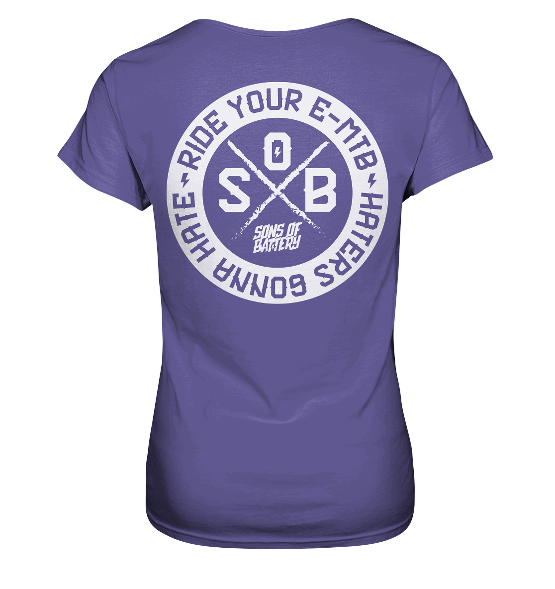 Shirtigo Lady-Shirts Millenial Lilac / XS Haters gonna Hate - Ladies Premium Shirt (Ohne Flip Label) E-Bike-Community