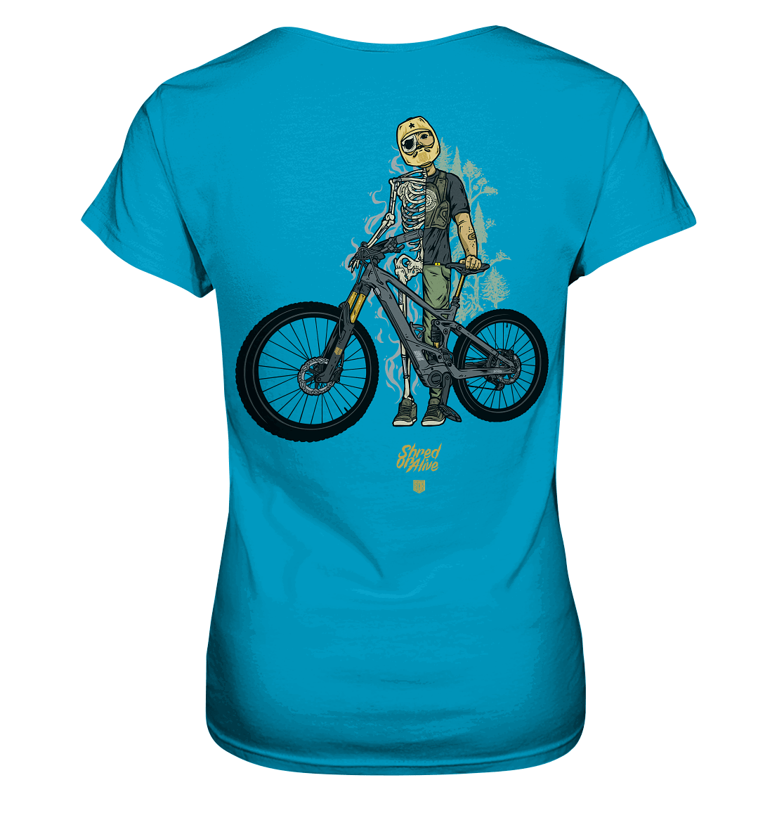 Shirtigo Lady-Shirts SoB - Shred or Alive - Ladies Premium Shirt (OHNE FLIP LABEL!) E-Bike-Community