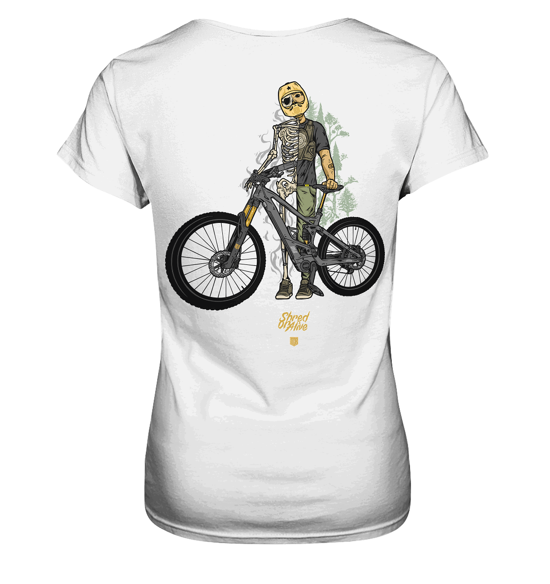 Shirtigo Lady-Shirts SoB - Shred or Alive - Ladies Premium Shirt (OHNE FLIP LABEL!) E-Bike-Community