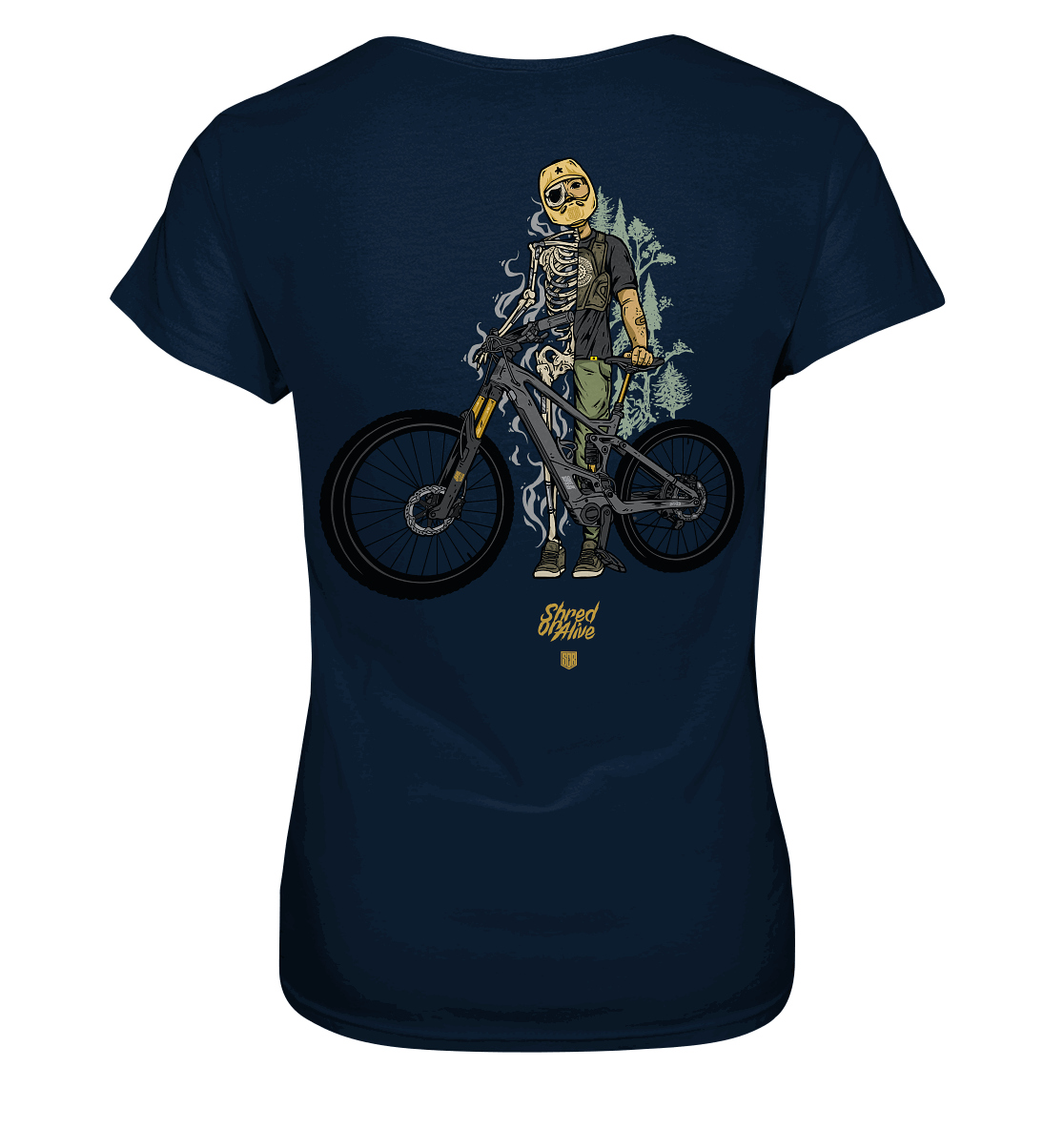 Shirtigo Lady-Shirts SoB - Shred or Alive - Ladies Premium Shirt (OHNE FLIP LABEL!) E-Bike-Community