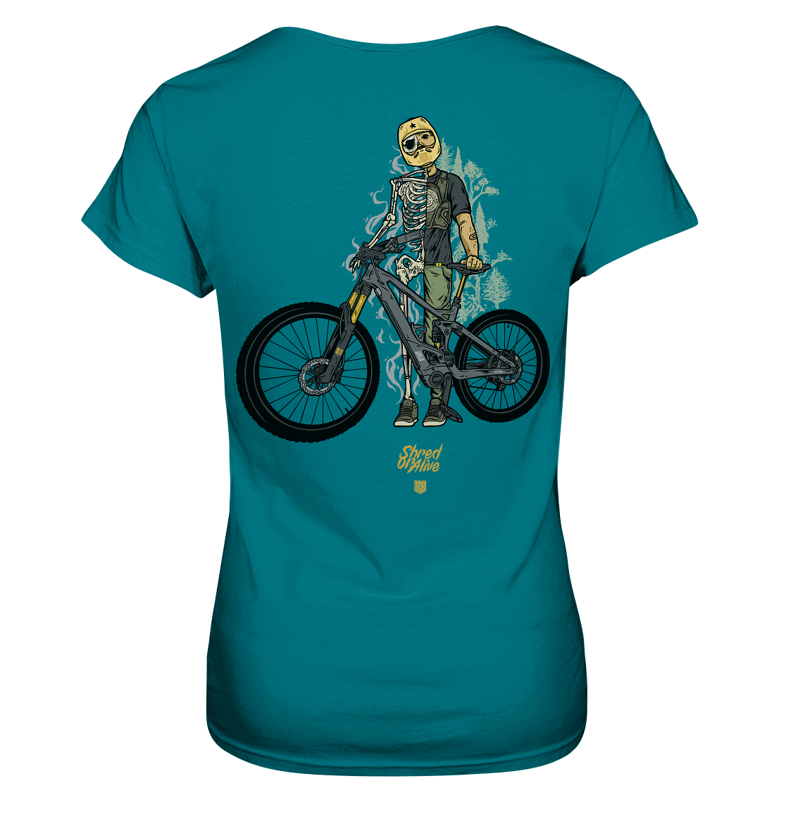 Shirtigo Lady-Shirts SoB - Shred or Alive - Ladies Premium Shirt (OHNE FLIP LABEL!) E-Bike-Community