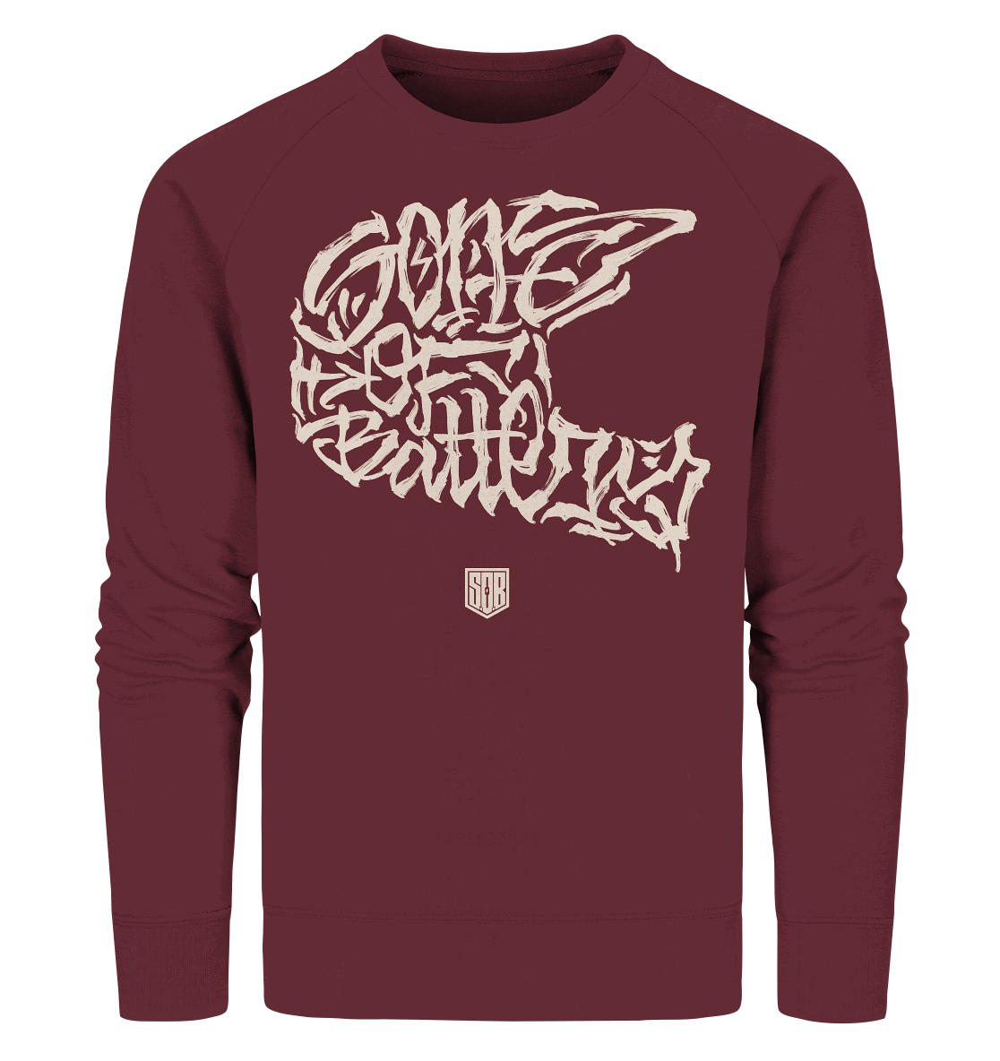 Shirtigo Sweatshirts Burgundy / S The Power of Movement - Frontprint- Organic Sweatshirt (Flip Label) E-Bike-Community