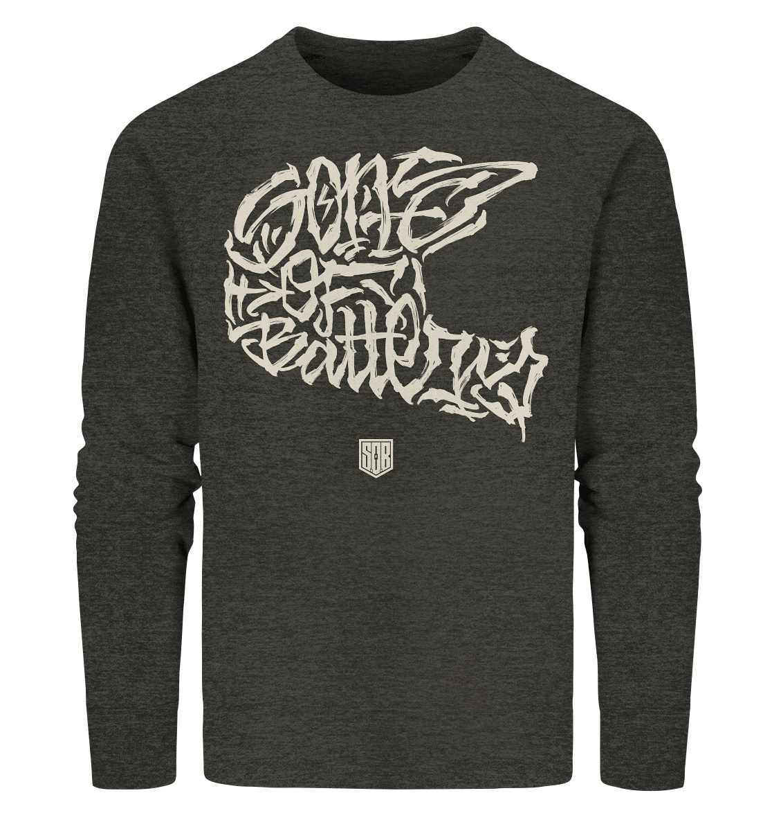 Shirtigo Sweatshirts Dark Heather Grey / S The Power of Movement - Frontprint- Organic Sweatshirt (Flip Label) E-Bike-Community