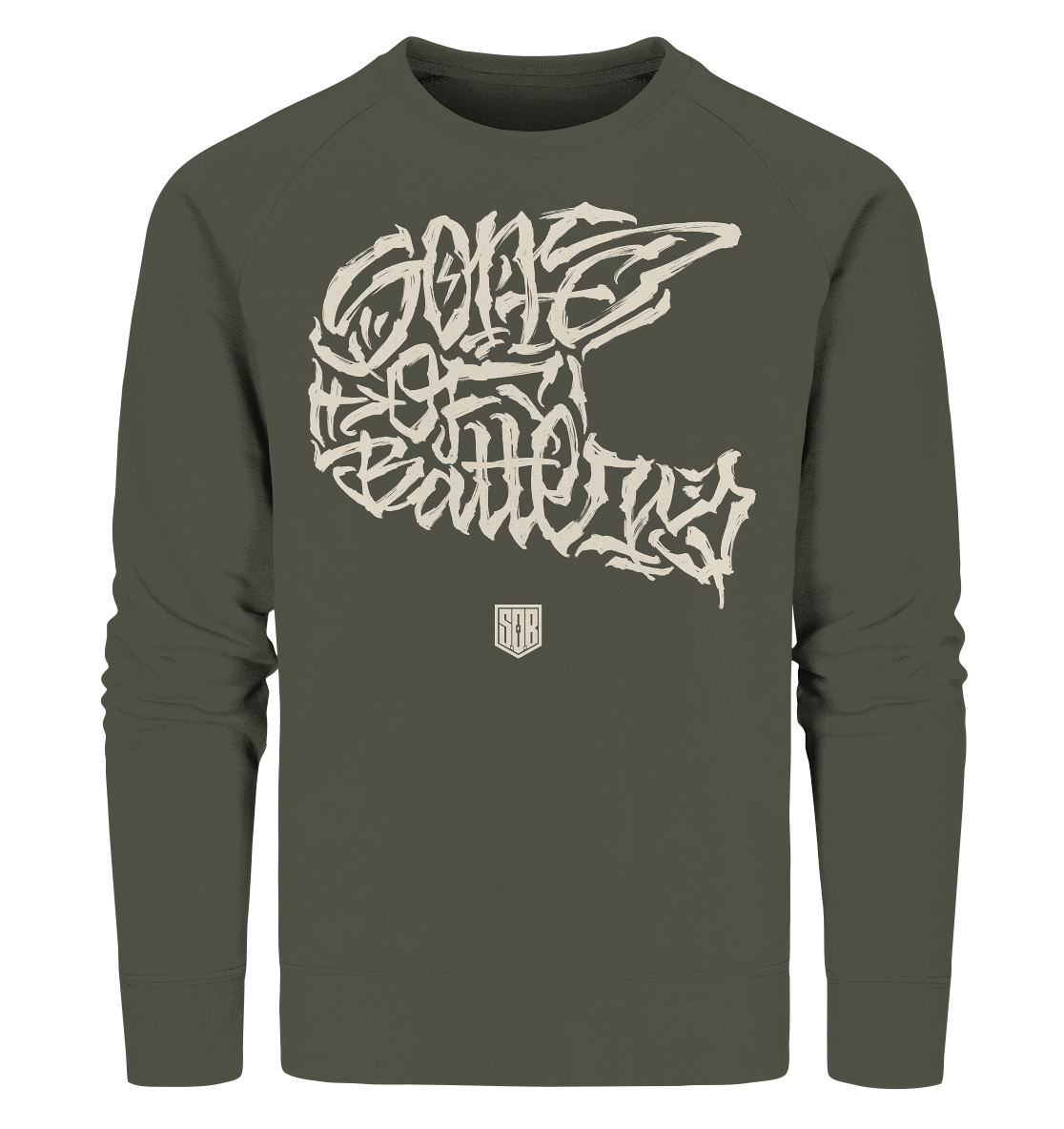 Shirtigo Sweatshirts Khaki / S The Power of Movement - Frontprint- Organic Sweatshirt (Flip Label) E-Bike-Community