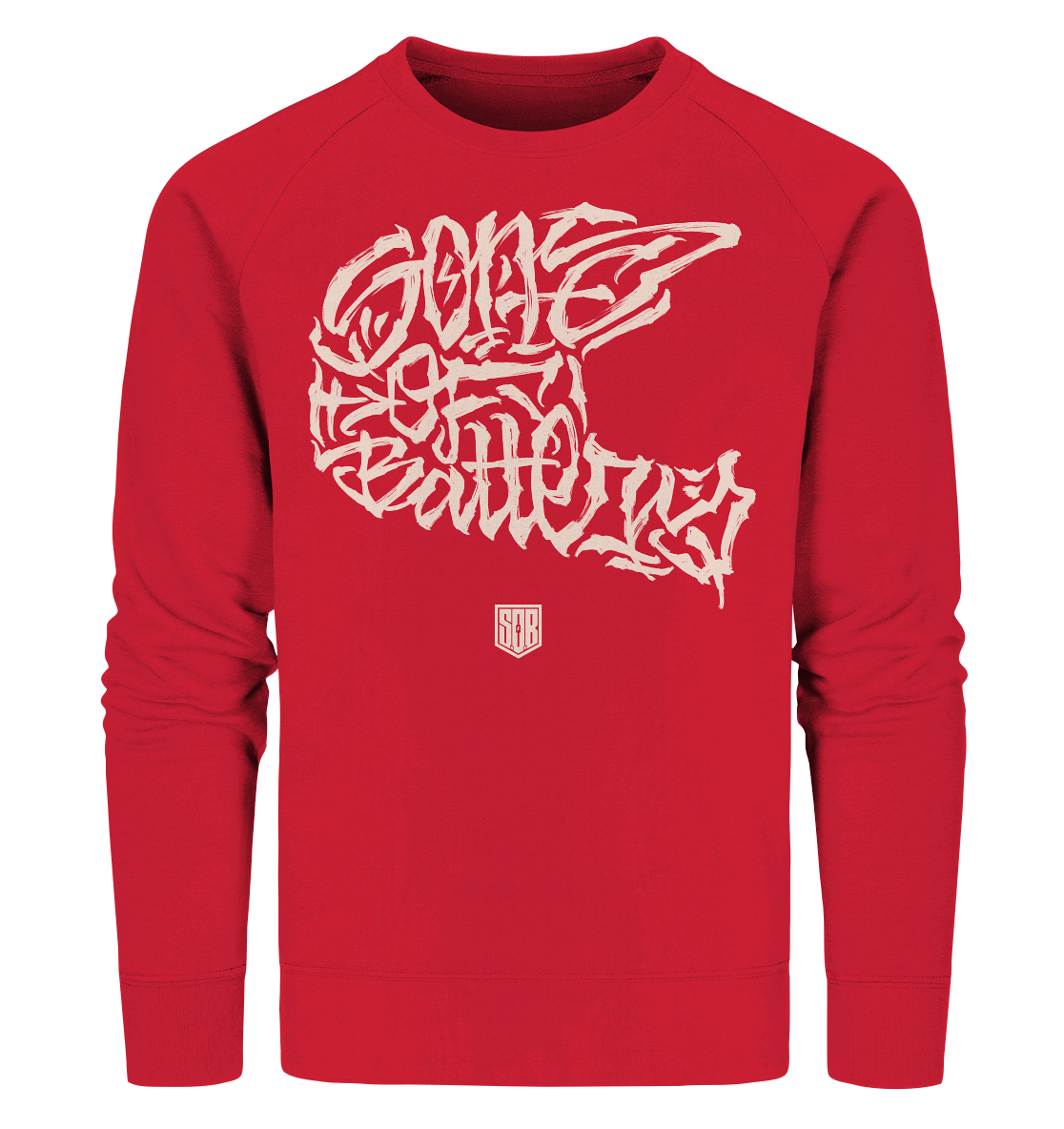 Shirtigo Sweatshirts Red / S The Power of Movement - Frontprint- Organic Sweatshirt (Flip Label) E-Bike-Community