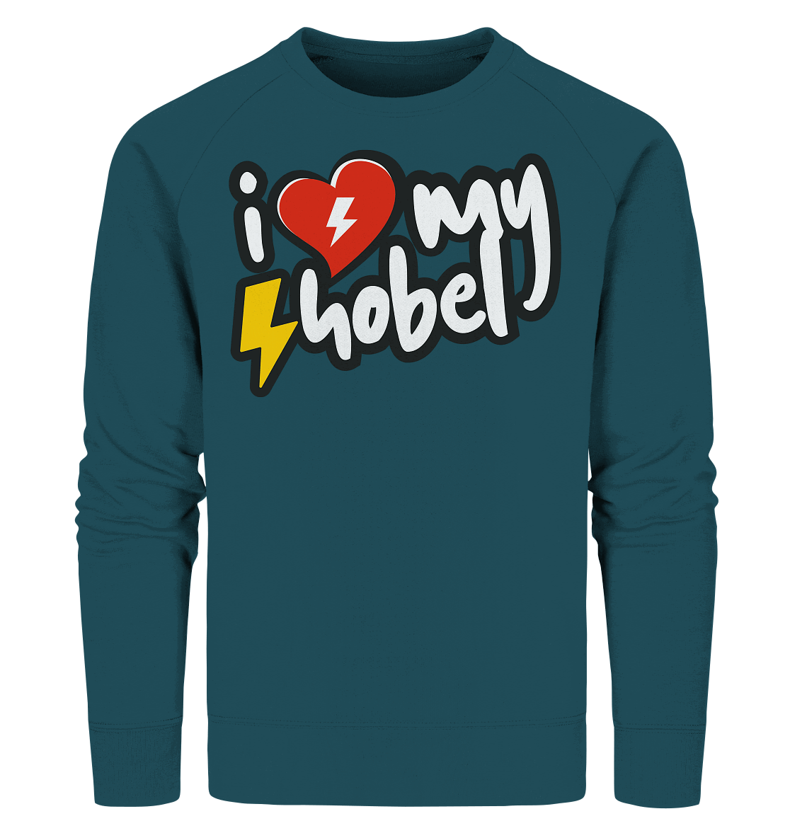 Shirtigo Sweatshirts Stargazer / XS I Love my Hobel - (Flip Label) - Organic Sweatshirt E-Bike-Community