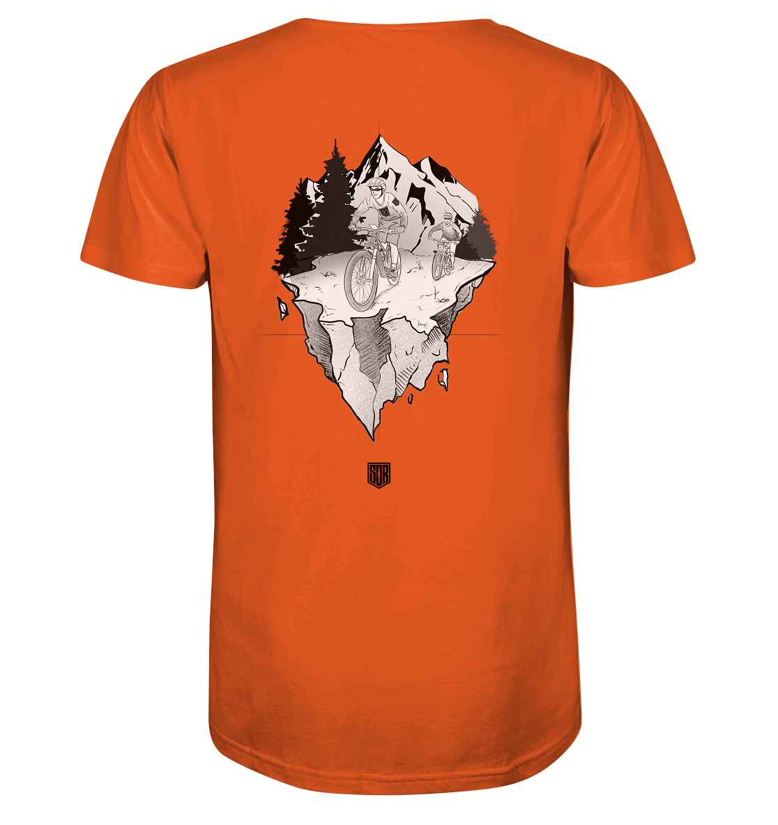 Shirtigo Unisex-Shirts Bright Orange / XS Freedom - Organic Shirt (Flip Label) - Organic Shirt E-Bike-Community