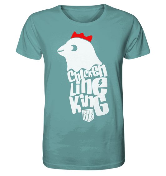 Shirtigo Unisex-Shirts Citadel Blue / XS Chicken Line - King - Weiß - Organic Shirt E-Bike-Community